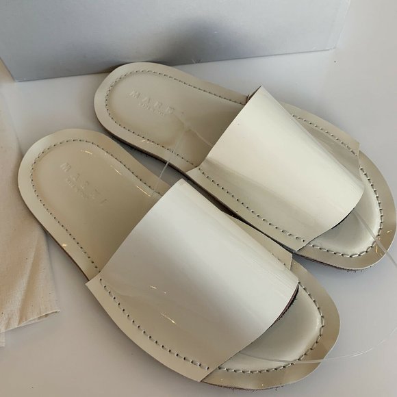 Marni leather slides Sz40 NIB - Picture 4 of 7